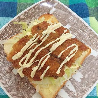 白身魚フライのトースト☆